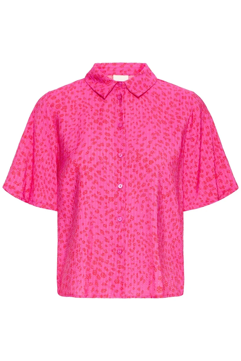 Bluse IHJEEVA SH VERY BERRY/FIERY RED DOT